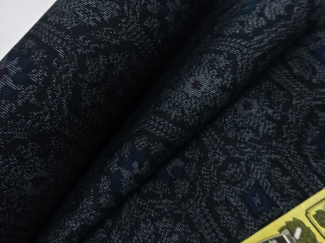  アンティーク　正絹　紬　着尺反物